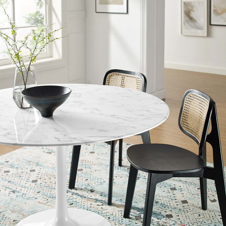 Faux Marble / White