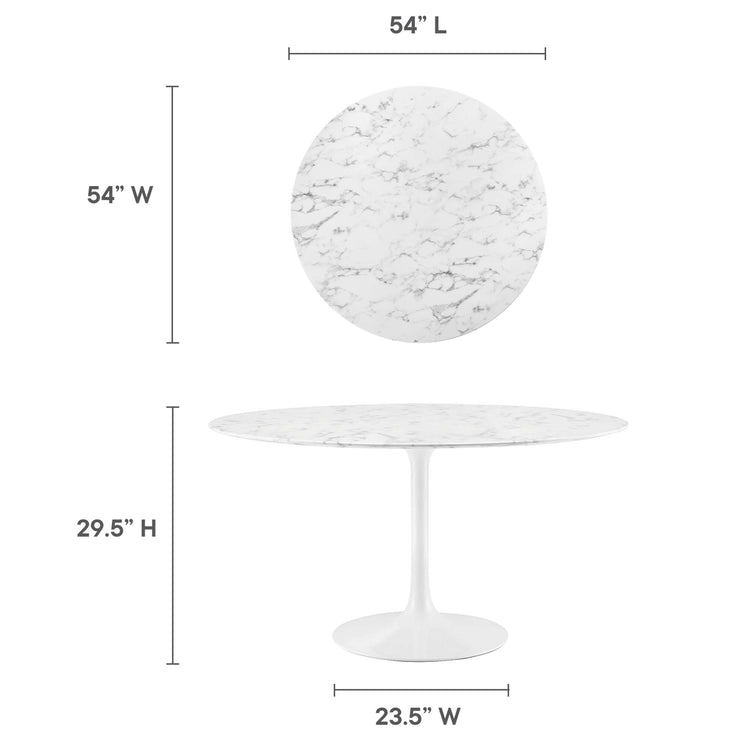 Faux Marble / White
