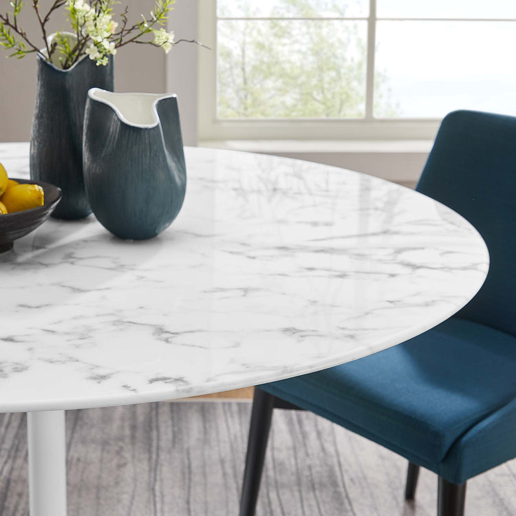 Faux Marble / White