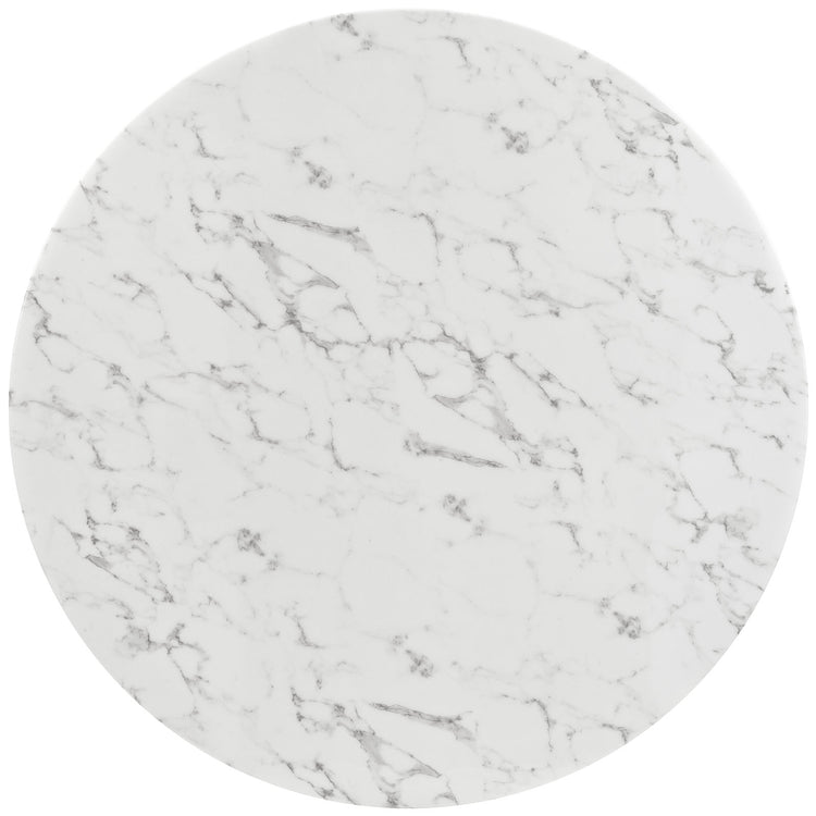 Faux Marble / White
