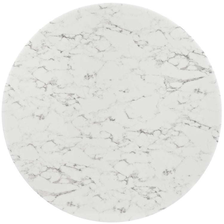 Faux Marble / White
