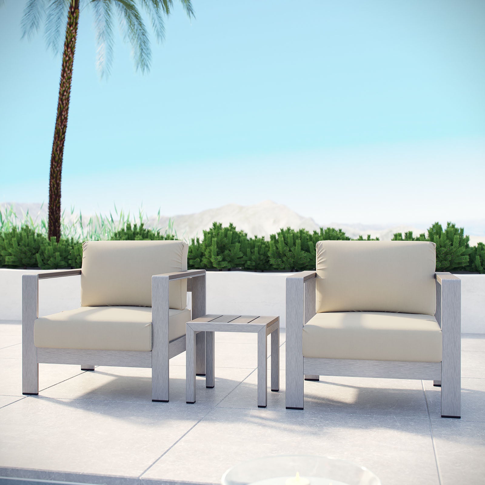 Shore Piece Outdoor Patio Aluminum Set - Main Image