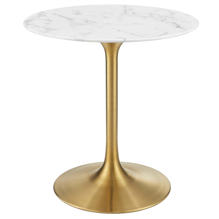 Faux Marble / Gold White