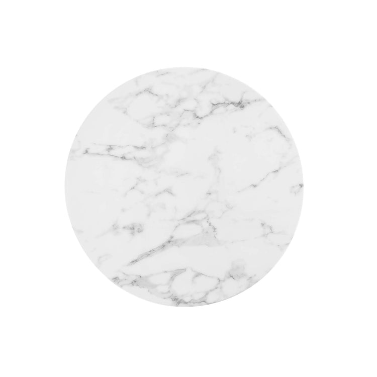 Faux Marble / Gold White
