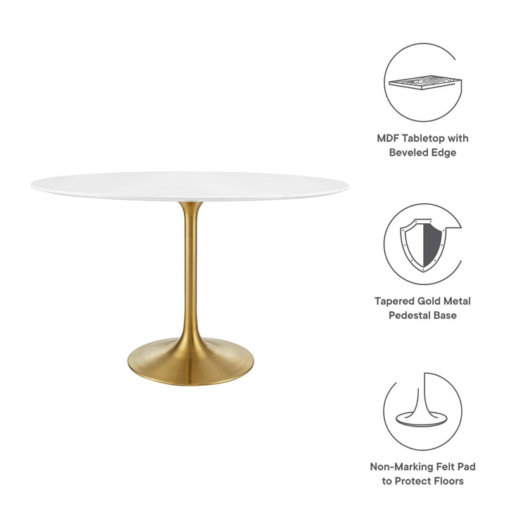Gold White / 48"