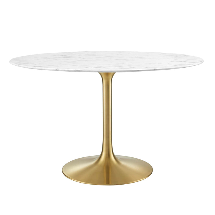 Faux Marble / Gold White
