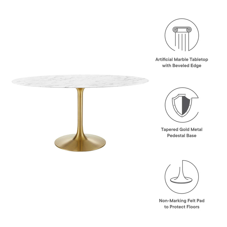 Gold White / 60"