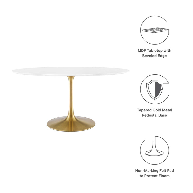 Gold White / 60"