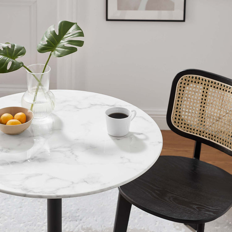 Faux Marble / Black White
