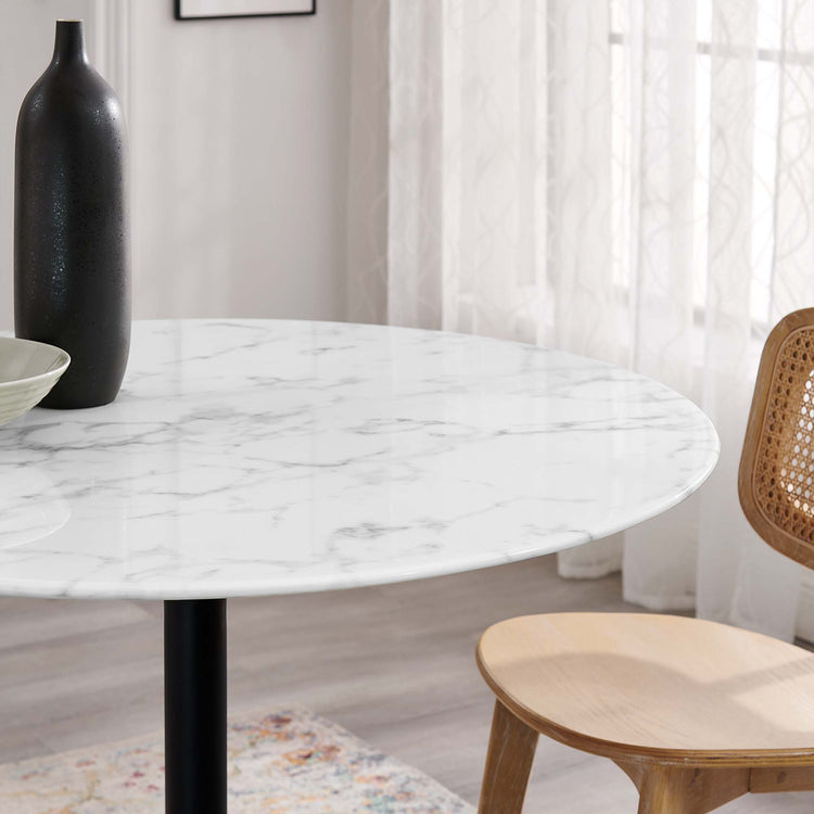 Faux Marble / Black White