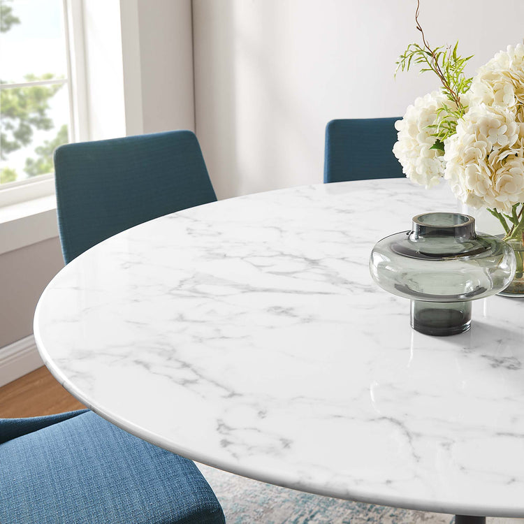 Faux Marble / Black White