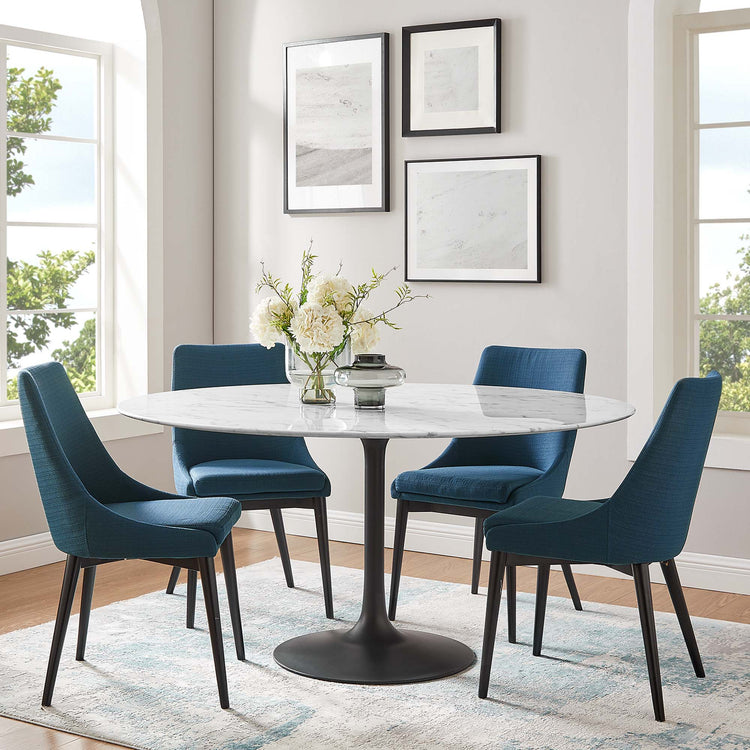 Faux Marble / Black White