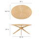 Oak / 63" Oval