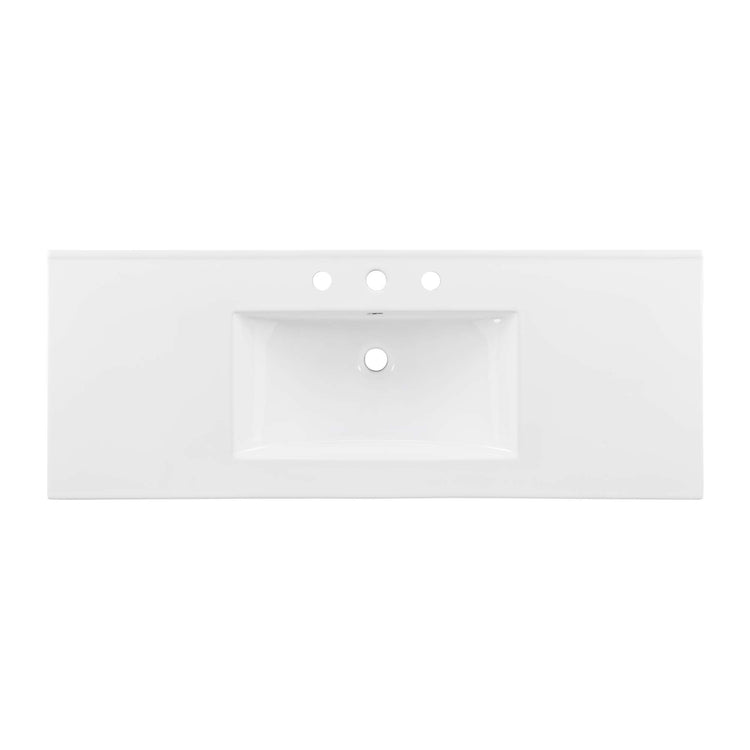 White / 48" Single