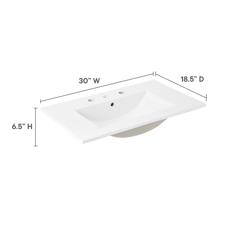 White / 30"