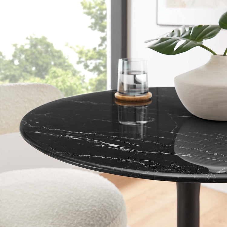 Faux Marble / Black Black