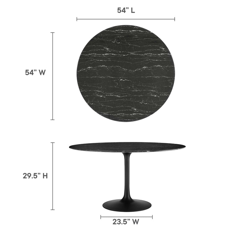 Faux Marble / Black Black
