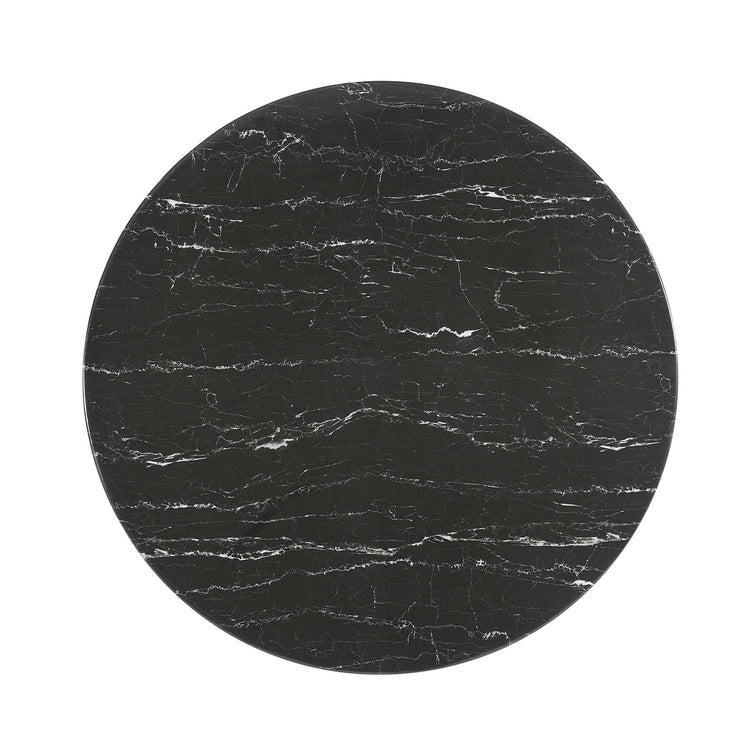 Faux Marble / White Black