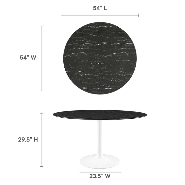 Faux Marble / White Black