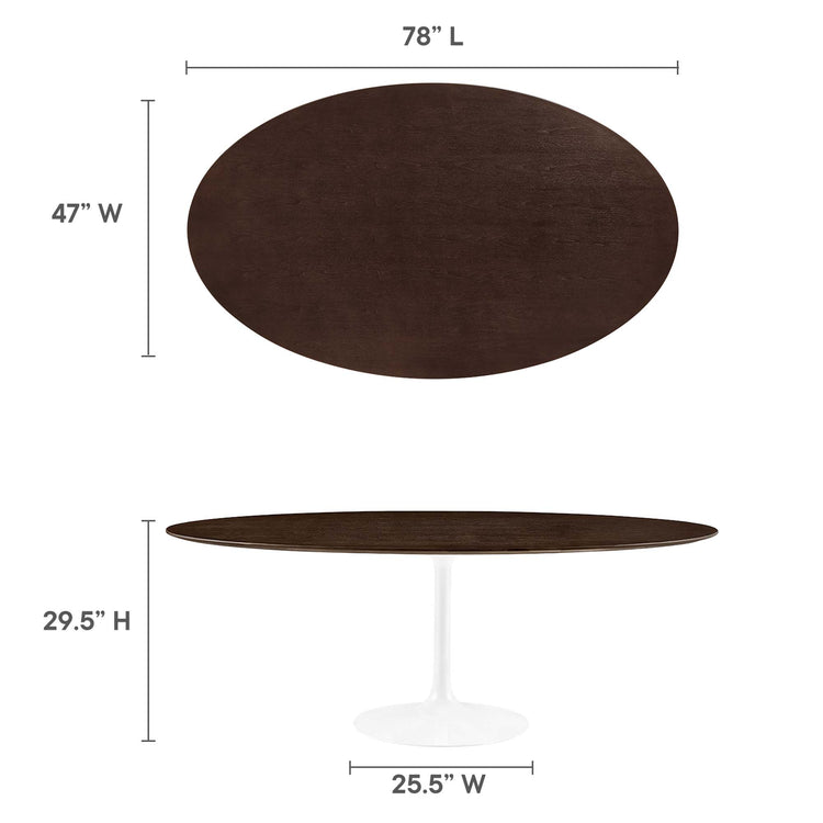 White Cherry Walnut / 78"