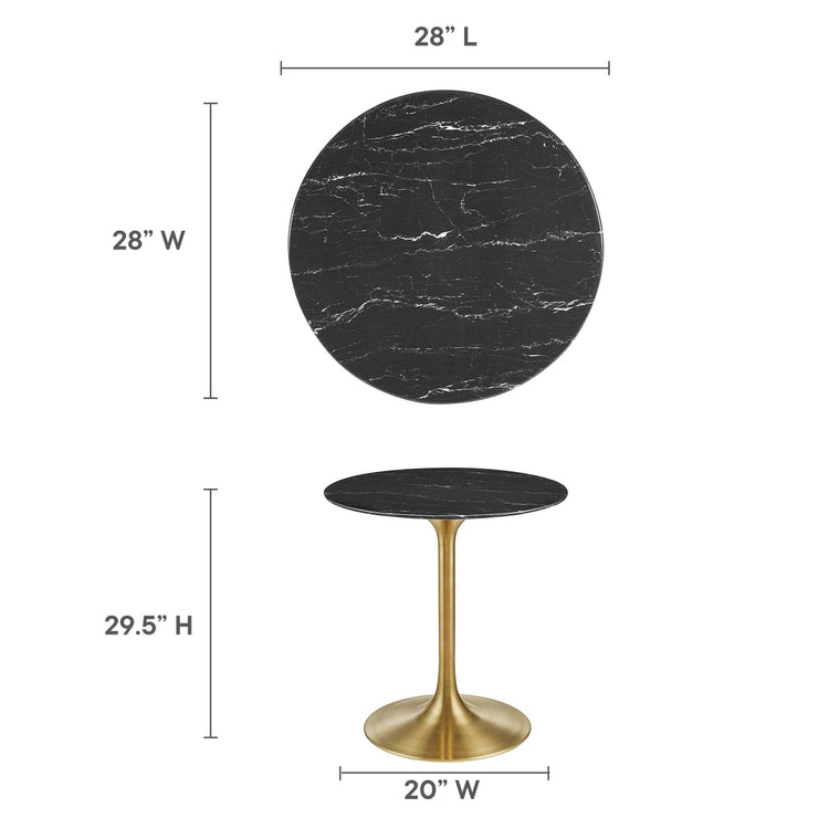 Faux Marble / Gold Black