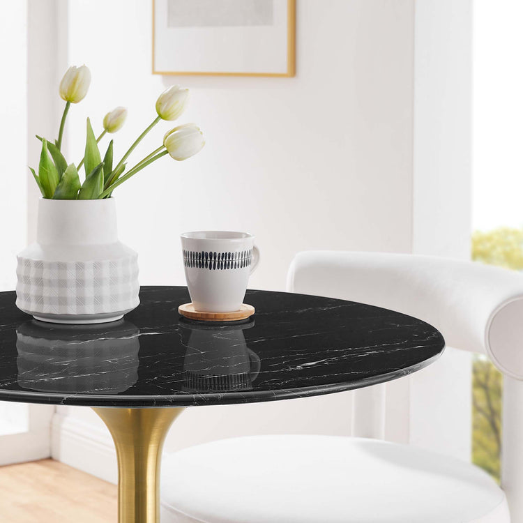 Faux Marble / Gold Black