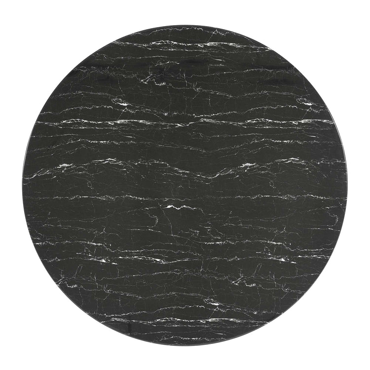 Faux Marble / Gold Black