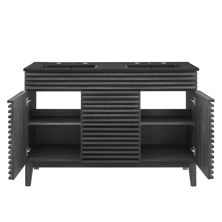 Charcoal Black / 48" Double