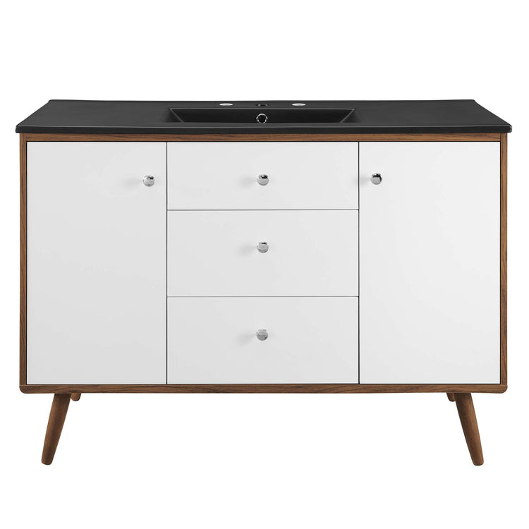 Walnut Black / 48" Single