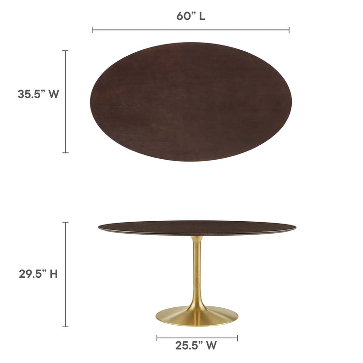 Gold Cherry Walnut / 60"