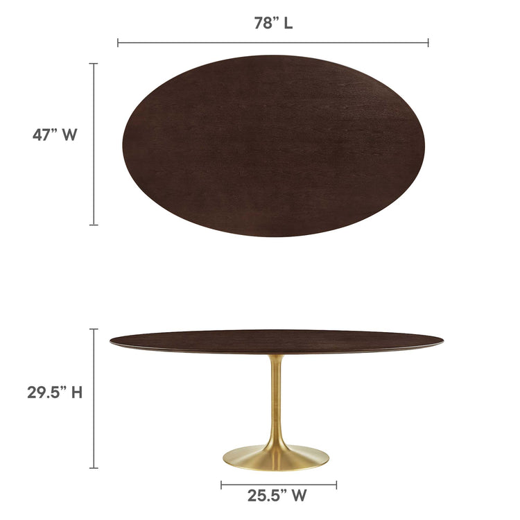 Gold Cherry Walnut / 78"