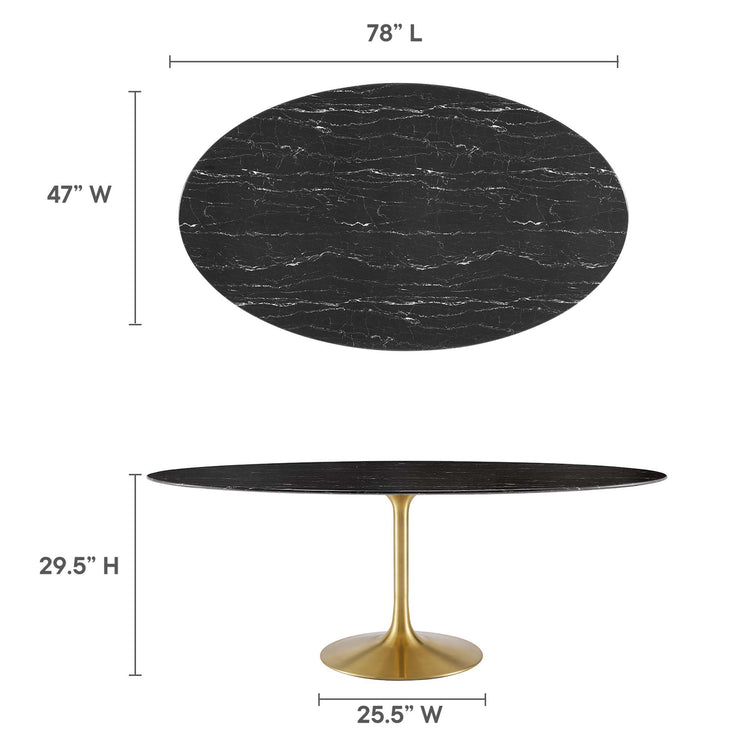 Gold Black / 78"