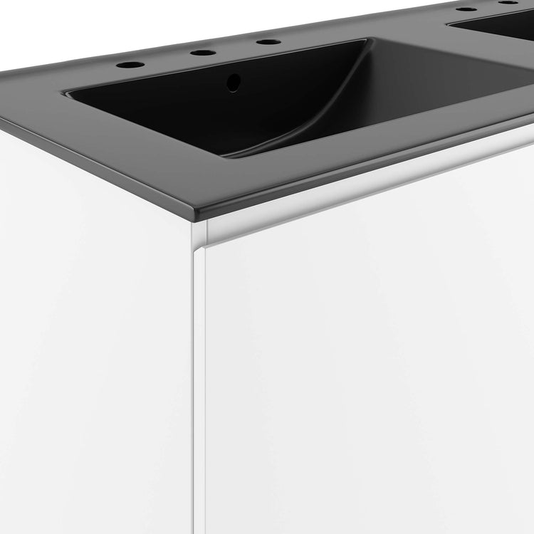 White Black / 48" Double