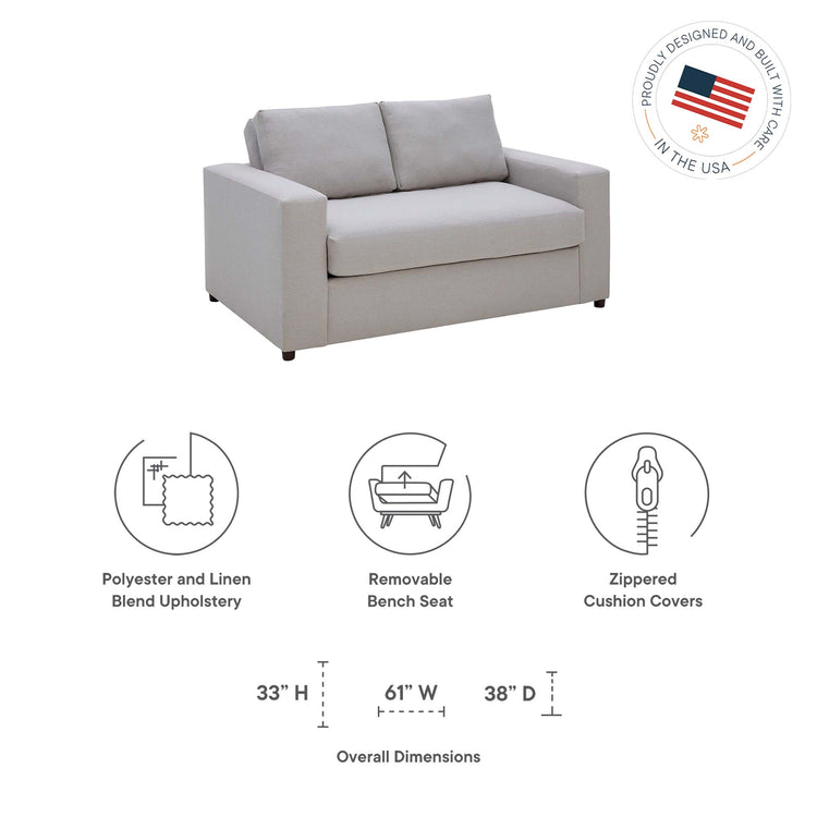Flint Gray Linen Blend