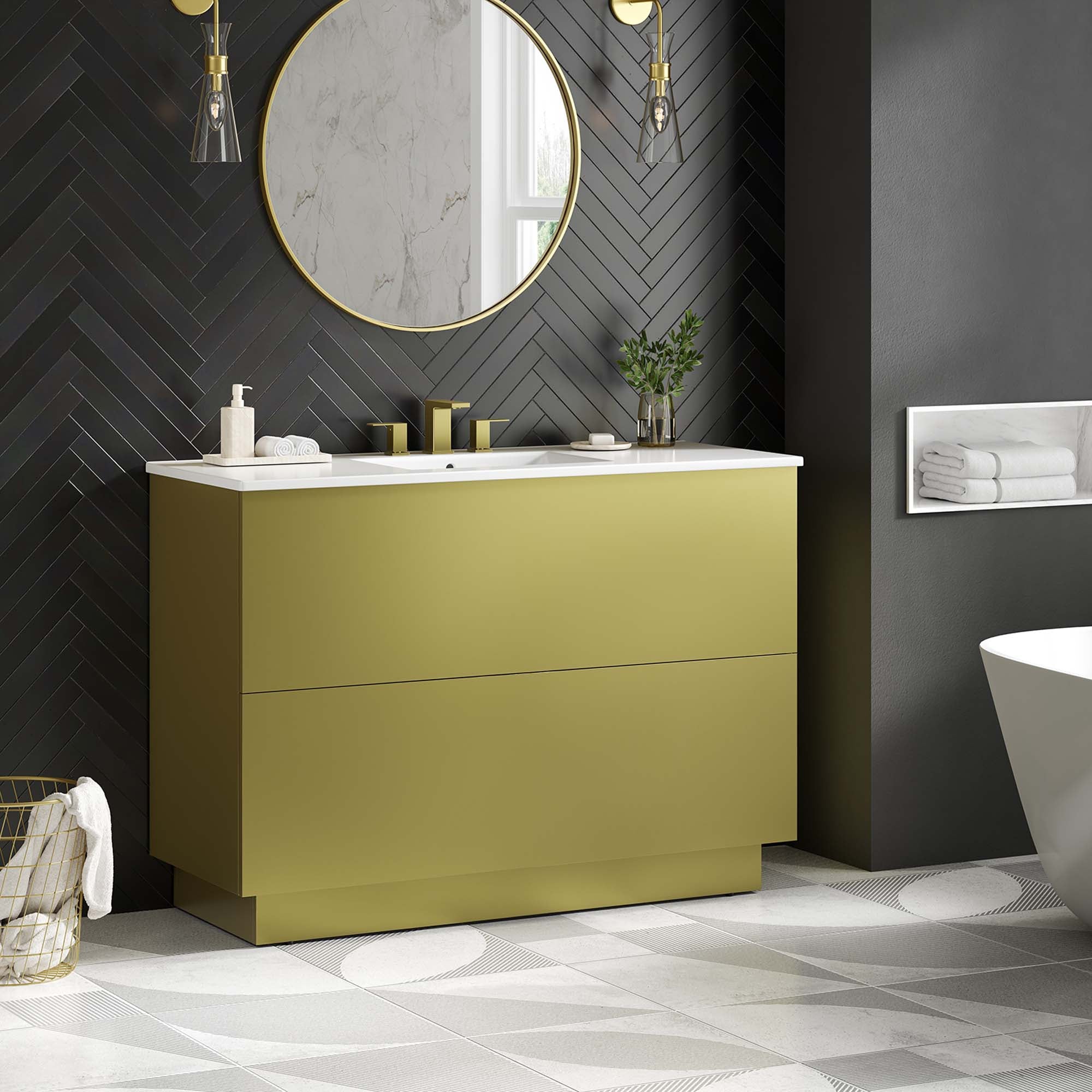 Quantum Bathroom Vanity Basin Included – Modway