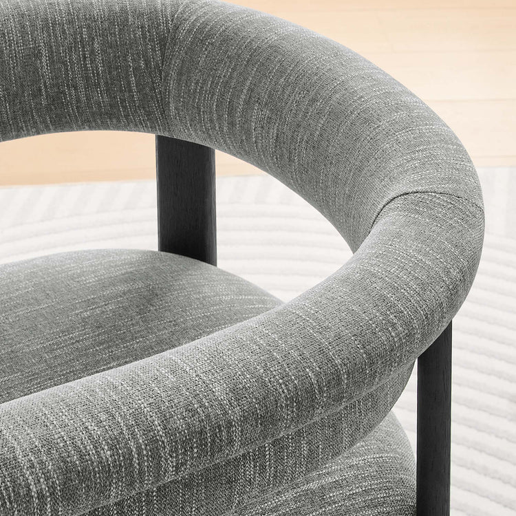 Heathered Weave Gray Black