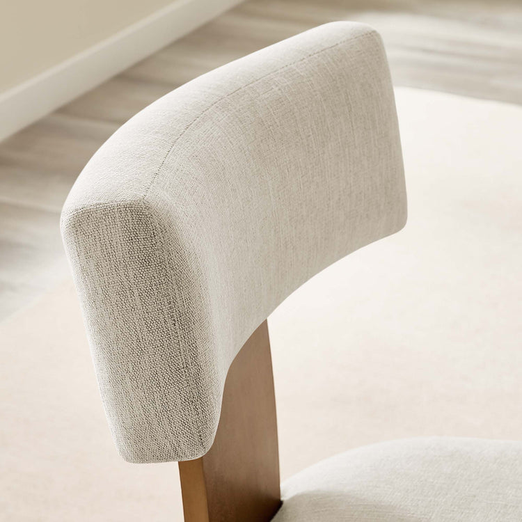 Heathered Weave Ivory Deep Brown