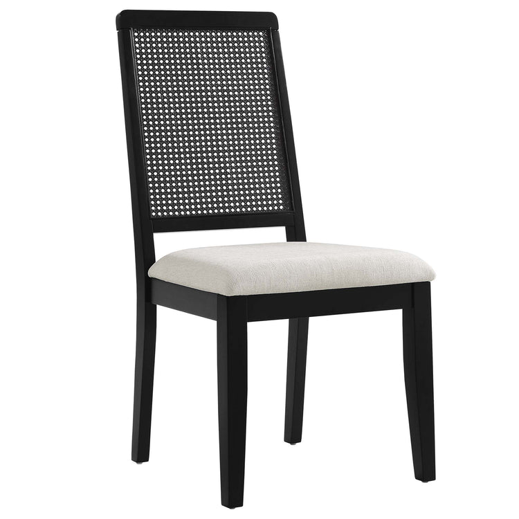 Black Black Heathered Weave Ivory