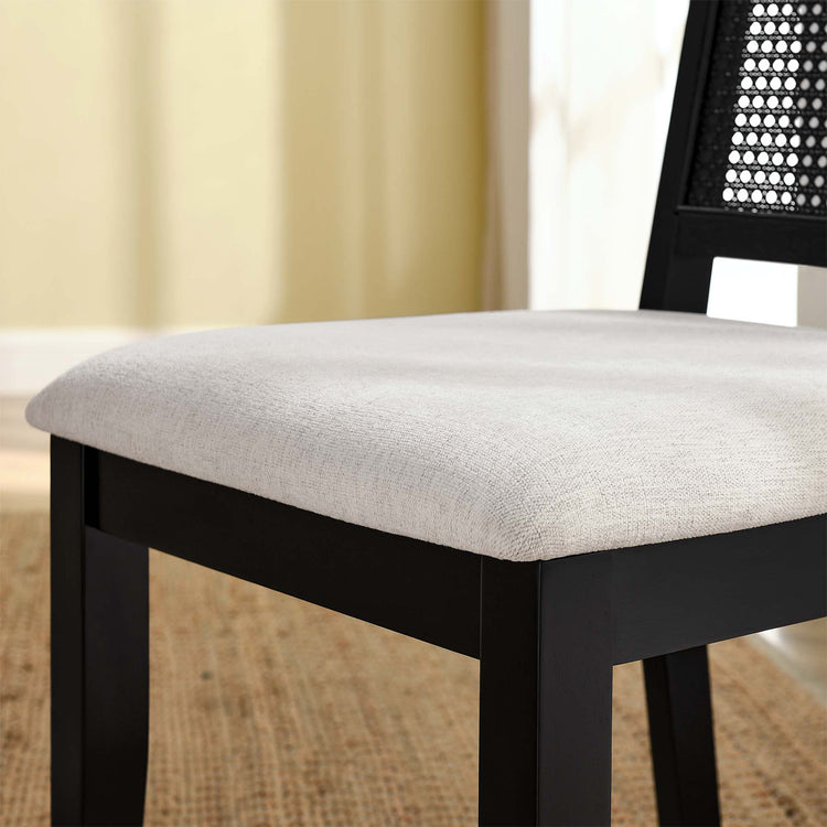 Black Black Heathered Weave Ivory