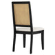 Black Natural Heathered Weave Ivory