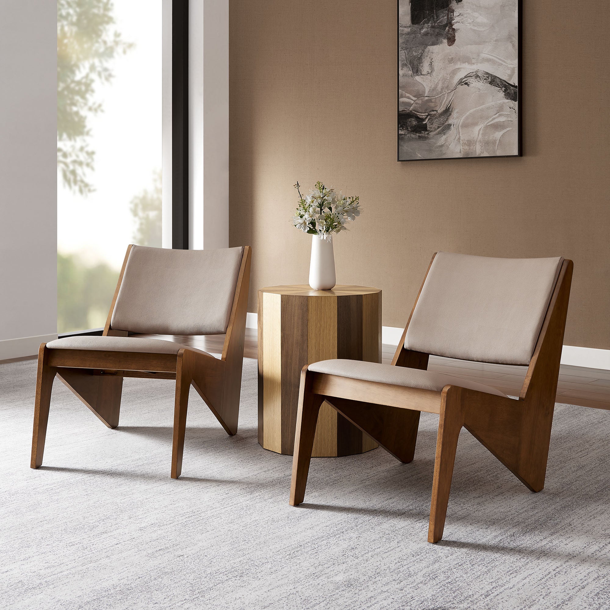 Modern Leather Accent Chairs London Modern Leather Accent Chair