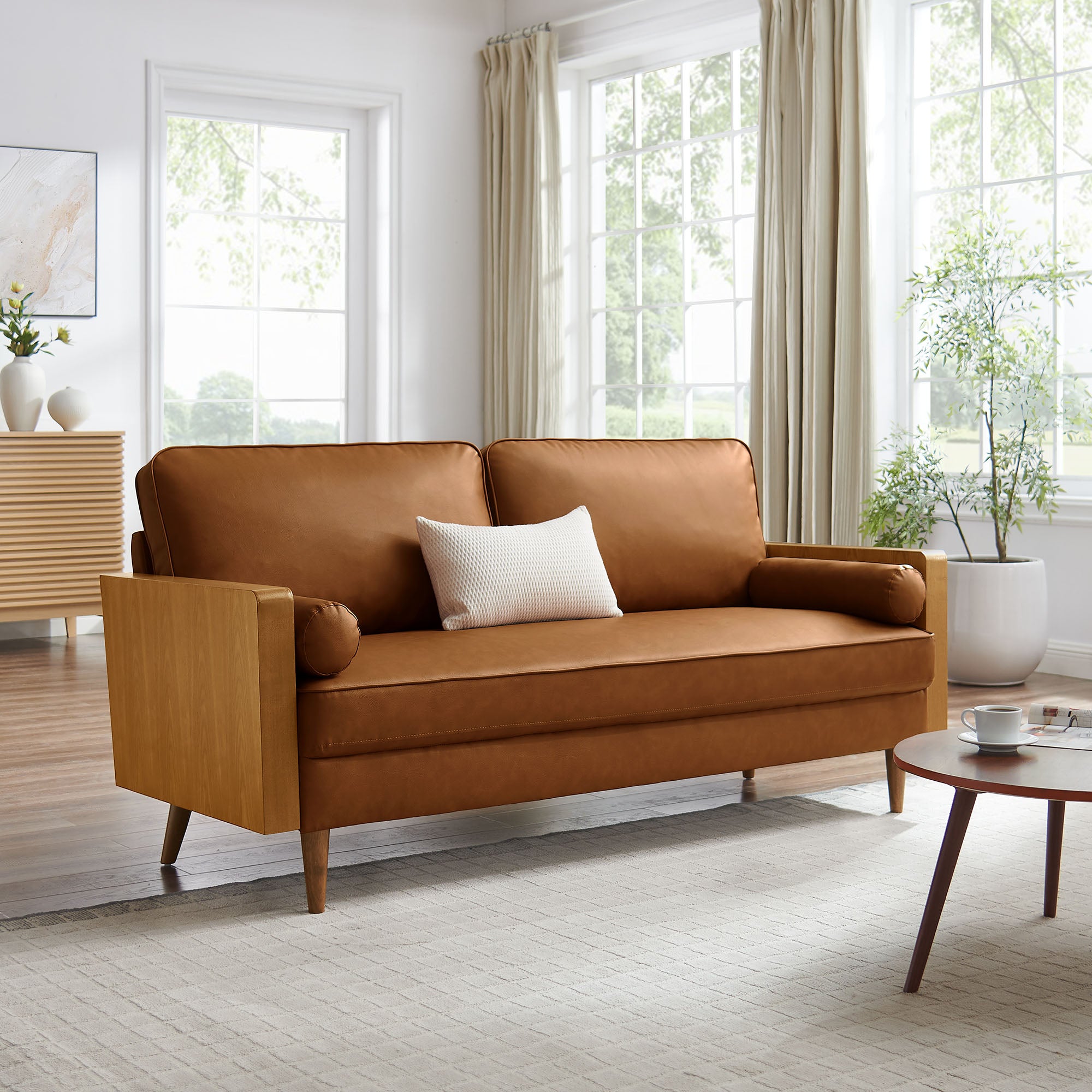 Kellan Vegan Leather Sofa – Modway