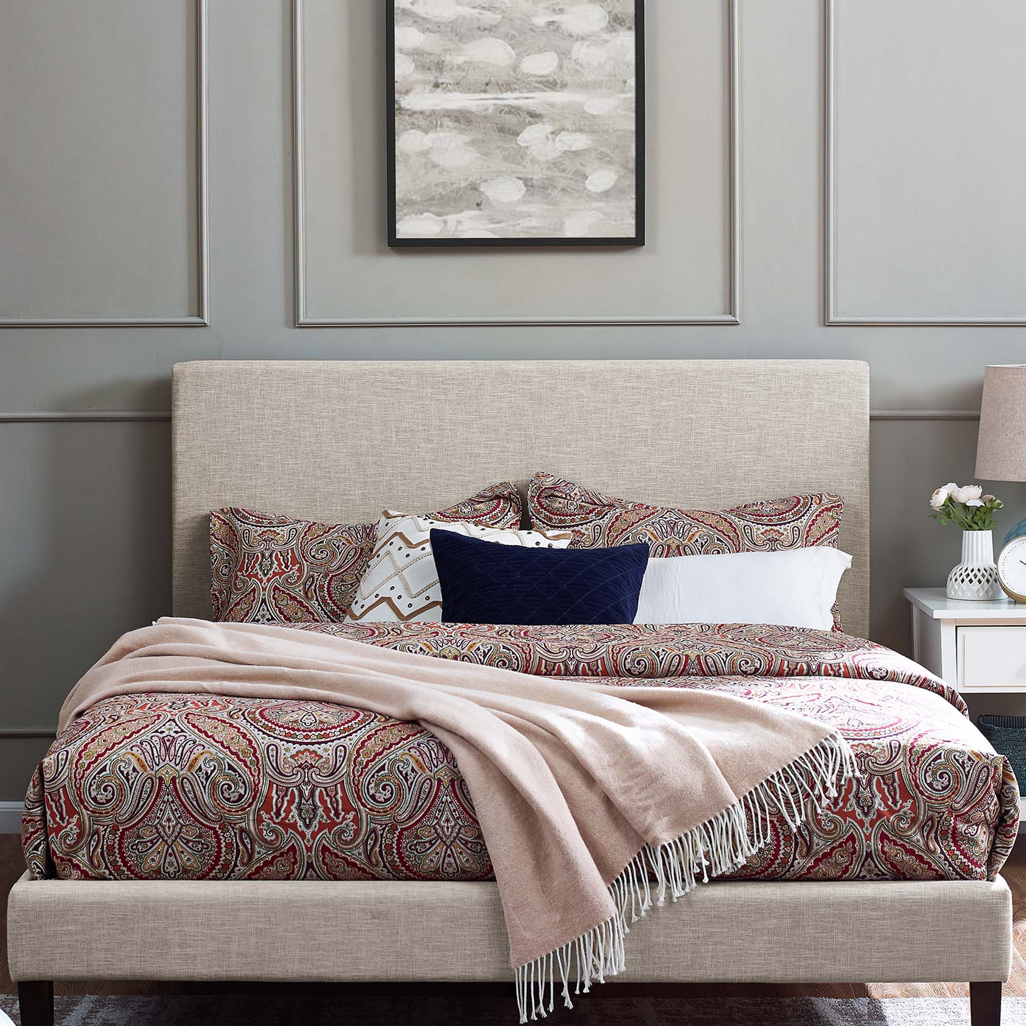 Modway Taylor Headboard Upholstered L...