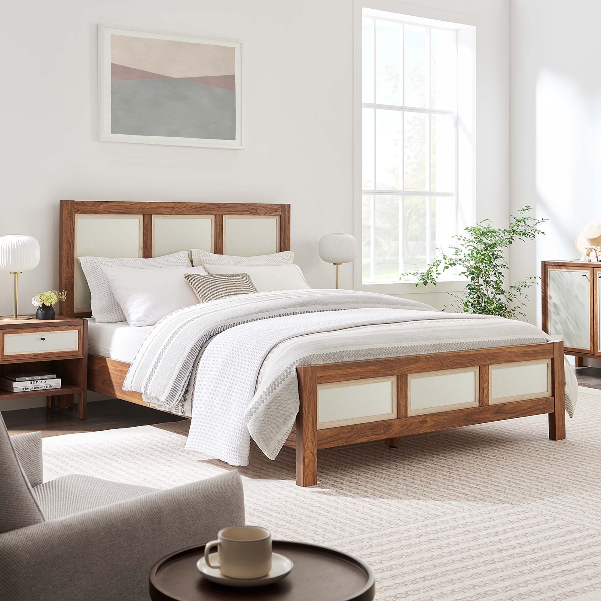 Capri Wood Grain Platform Bed – Modway