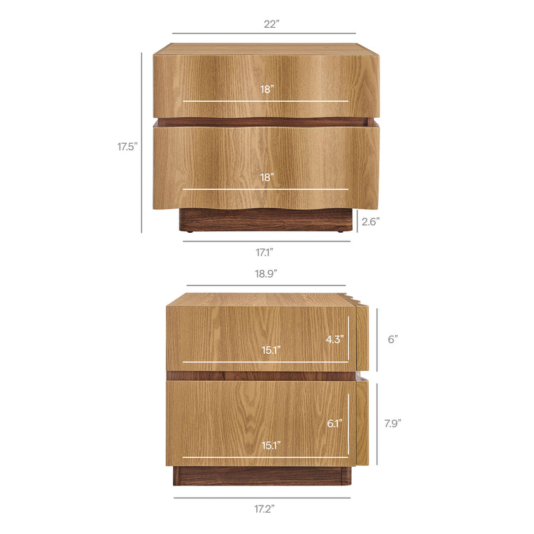 Light Oak Walnut