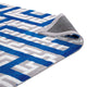 Ivory Light Gray and Blue / 5x8