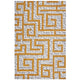 Ivory Light Gray and Banana Yellow / 5x8