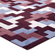 Multicolored Red and Light Blue / 5x8