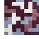 Multicolored Red and Light Blue / 5x8