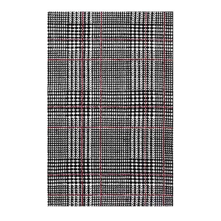 Ivory Black and Red / 5x8